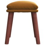 vidaXL Repose-pied Marron 45x29 5x35 cm Velours