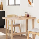 vidaXL Dessus de table rectangulaire 80x70x4 cm bois massif d'acacia
