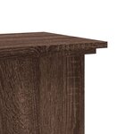 vidaXL Support pour plantes chêne marron 33x33x80 cm bois d'ingénierie