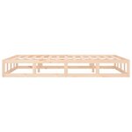 vidaXL Cadre de lit sans matelas 140x190 cm bois massif