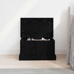 vidaXL Boîte de Rangement Chêne noir 50 x 30 x 28 cm Bois d'ingénierie