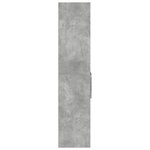 vidaXL Buffet haut gris béton 50x42 5x185 cm bois d'ingénierie