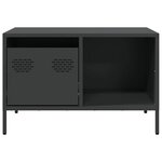vidaXL Table basse noir 68 5x50x43 5 cm acier laminé à froid