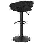 vidaXL Tabourets de bar lot de 2 noir velours