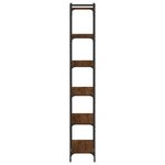 vidaXL Bibliothèque 6 niveaux chêne marron 80x30x188cm bois ingénierie
