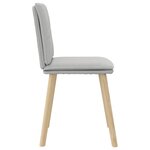 vidaXL Chaises à manger lot de 2 gris nuage tissu