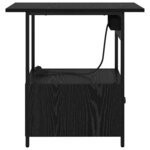 vidaXL Cabinet de chevet Chêne noir 60 x 30 x 61 cm Bois d'ingénierie
