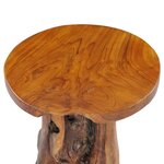 vidaXL Table basse 40x40 cm Bois de teck massif