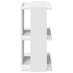 vidaXL Bibliothèque à 3 niveaux blanc 60x30x60 cm bois d'ingénierie