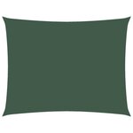vidaXL Voile de parasol tissu oxford rectangulaire 2 5x3 5m vert foncé