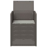vidaXL Chaises de jardin salle à manger 2 Pièces Gris clair PP