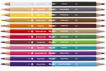 Crayons bicolores triangulaires 12 pièces