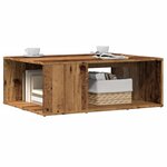 vidaXL Table basse vieux bois 90x67x33 cm bois d'ingénierie