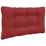 vidaXL Coussin de canapé d'extérieur 2 Pièces Bordeaux Polyester
