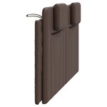 vidaXL Coussin de tête de lit Viana marron 160 cm similicuir