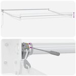 vidaXL Auvent rétractable automatique bordeaux 450x300 cm