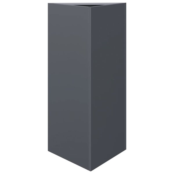 vidaXL Jardinière anthracite triangulaire 40x34 5x70 cm acier