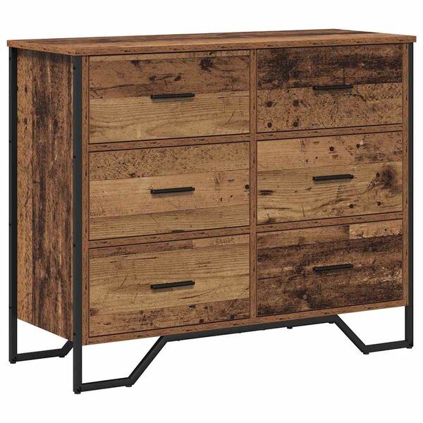 vidaXL Commode Bois Ancien 91 x 35.5 x 74.5 cm Bois d'ingénierie