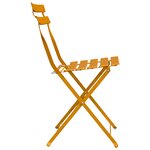 Chaises de jardin pliantes vidaXL 2 Pièces Jaune moutarde Acier