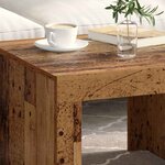 vidaXL Table basse Vieux bois Bois d'ingénierie