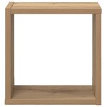 vidaXL Étagères Murales 2 Pièces Chêne artisanal 26 x 15 x 26 cm