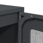 vidaXL Buffet anthracite 100 5x39x107 cm acier laminé à froid