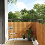 vidaXL Paravent de balcon marron clair 1000x80 cm résine tressée
