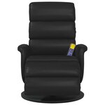vidaXL Fauteuil de massage inclinable Noir 71 x 98 x 106 cm