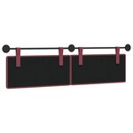 vidaXL Tête de lit suspendue Bordeaux Tissu