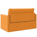 vidaXL Canapé lit 2 en 1 jaune foncé 124x71x78 cm