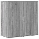 vidaXL Buffets 2 Pièces sonoma gris 79x38x80 cm bois d'ingénierie
