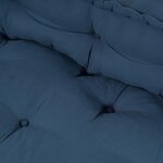 vidaXL Coussin de canapé sur palette 2 Pièces Indigo tissu