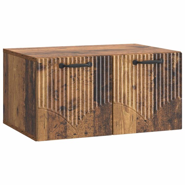 vidaXL Meuble TV mural Bois ancien 59 5 x 41 x 30 cm Bois d'ingénierie