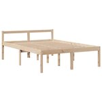 vidaXL Lit bibliothèque sans matelas 140x190 cm bois de pin massif