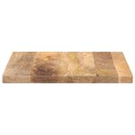 vidaXL Dessus de table 60x60x2 5 cm carré bois massif manguier