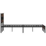 vidaXL Cadre de lit sans matelas chêne marron 140x190 cm