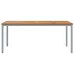 Table de jardin vidaXL 180x90x75 cm en bois d'acacia massif et métal