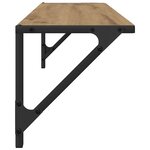 vidaXL Étagères Murales 2 Pièces Chêne artisanal 80 x 25 x 25 5 cm