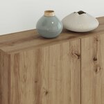 vidaXL Meuble TV Montage mural 4 Pièces Chêne artisanal Bois d'ingénierie