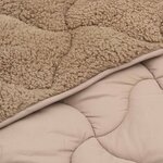 vidaXL Duvet d'hiver 140 x 220 cm Hiver Taupe Respirant