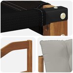 vidaXL Ensemble de canapés d'extérieur 6 pc Gris Naturel et Clair