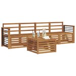 vidaXL Ensemble de canapés d'extérieur 5 pc Naturel