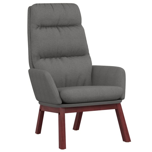 vidaXL Chaise de relaxation Gris clair Tissu