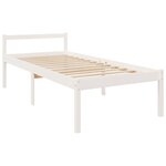 vidaXL Lit pour personne âgée sans matelas blanc 75x190 cm