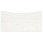 vidaXL Dessus de bureau blanc 80x40x2 5 cm bois massif de pin