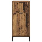 vidaXL Cabinet de salle de bain Bois Ancien 39 5 x 36 x 88 cm