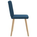 vidaXL Chaises à manger lot de 4 bleu tissu