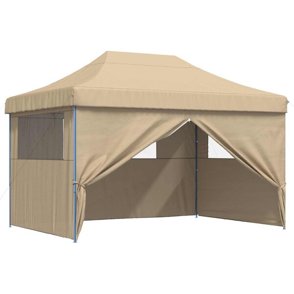 vidaXL Tente de fête Beige 279 x 410 x 315 cm Tissu Oxford
