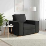 vidaXL Canapé Fauteuil Noir 100x78x84 cm Tissu