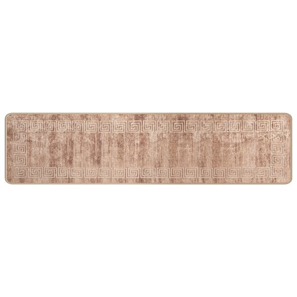 vidaXL Coureur de Tapis MARSA Blanc 50 x 250 cm Polyester et PVC